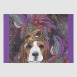 MARDI GRAS BEAGLE TISSUEPAPIER