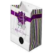 Mardi Gras Bedrijfslogo Medium Cadeauzakje (Voorkant Gekanteld)