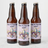 Mardi Gras Beer Bottle Label Bier Etiket (Flessen)