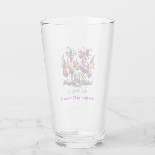 Mardi Gras Beer Glas (Achterkant)