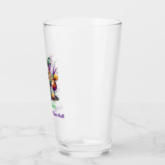 Mardi Gras Beer Glas (Links)