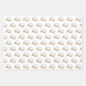 Mardi Gras Beignet King Cake Beads New Orleans LA Inpakpapier Vel (Voorkant 3)