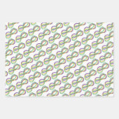 Mardi Gras Beignet King Cake Beads New Orleans LA Inpakpapier Vel (Voorkant)