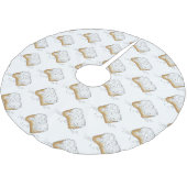 Mardi Gras Beignet Pastry New Orleans Louisiana Kerstboom Rok (Gekanteld)