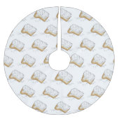 Mardi Gras Beignet Pastry New Orleans Louisiana Kerstboom Rok (Voorkant)
