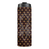 Mardi Gras-beker, Mardi Gras Fleur de Lis Thermosbeker (Voorkant)