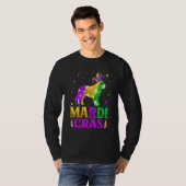 Mardi Gras Bernard Dog Lover Carnival Jester T-shirt (Voorkant volledig)