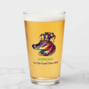 Mardi Gras Bier Glas