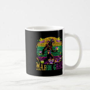 Mardi Gras Bigfoot Grappige Kinder Mannen Sasquatc Koffiemok