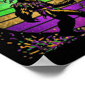 Mardi Gras Bigfoot Poster (Hoek)