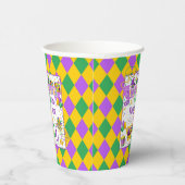 Mardi Gras Birthday (een kleine koning Cake & Fun) Papieren Bekers (Rechts)