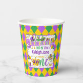 Mardi Gras Birthday (een kleine koning Cake & Fun) Papieren Bekers (Voorkant)