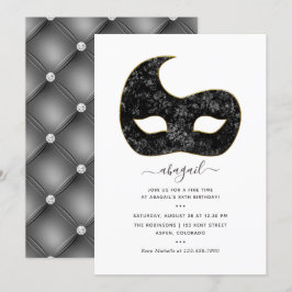 Mardi Gras Birthday Party Kaart