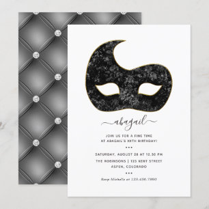 Mardi Gras Birthday Party Kaart