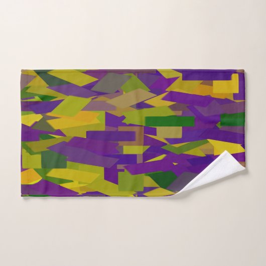 Mardi Gras Blocks Bad Handdoek (Handdoek)