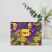 Mardi Gras Blocks Briefkaart (Staand voorkant)