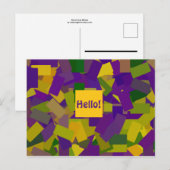 Mardi Gras Blocks Briefkaart (Voorkant / Achterkant)