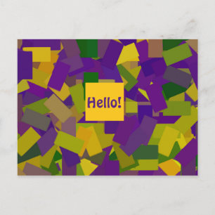 Mardi Gras Blocks Briefkaart