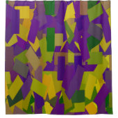 Mardi Gras Blocks Douchegordijn (Voorkant)