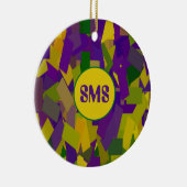 Mardi Gras Blocks Keramisch Ornament (Rechts)