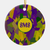 Mardi Gras Blocks Keramisch Ornament (Voorkant)