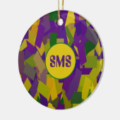 Mardi Gras Blocks Keramisch Ornament (Links)