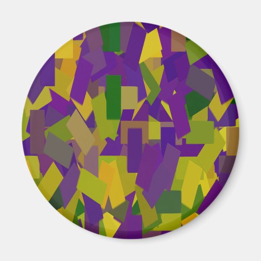 Mardi Gras Blocks Magneet (Voorkant)