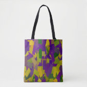 Mardi Gras Blocks Tote Bag (Voorkant)