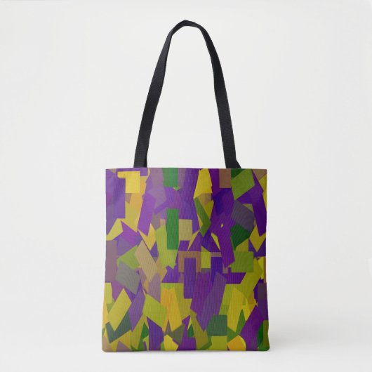 Mardi Gras Blocks Tote Bag (Voorkant)