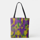 Mardi Gras Blocks Tote Bag (Achterkant)