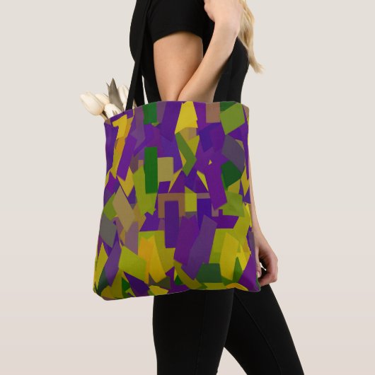 Mardi Gras Blocks Tote Bag (Dichtbij)