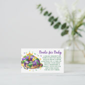 Mardi Gras-boeken voor babyverzoek Informatiekaartje (Staand voorkant)