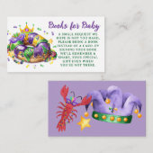 Mardi Gras Books for Baby Request Informatiekaartje (Voorkant / Achterkant)