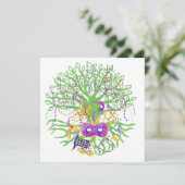 Mardi gras boom kaart (Staand voorkant)