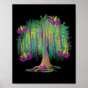 Mardi Gras Boomkralen New Orleans 2025 Festival Kr Poster