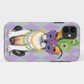 Mardi Gras Boston Terrier Case-Mate iPhone Case (Achterkant (horizontaal))