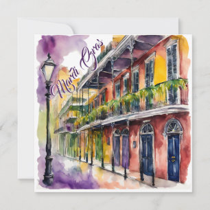 Mardi Gras Bourbon Street Kaart