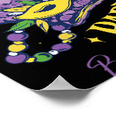 Mardi Gras Bourbon Street New Orleans Souvenir Lou Poster (Hoek)