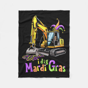 Mardi Gras Bouwwagen Schattige Voertuig Jongens Ki Fleece Deken