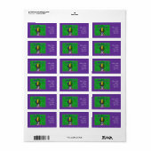 Mardi Gras Boxer Adresetiketten Etiket (Full Sheet)