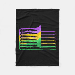 Mardi Gras BR Trombone Marching Orchestra Fleece Deken