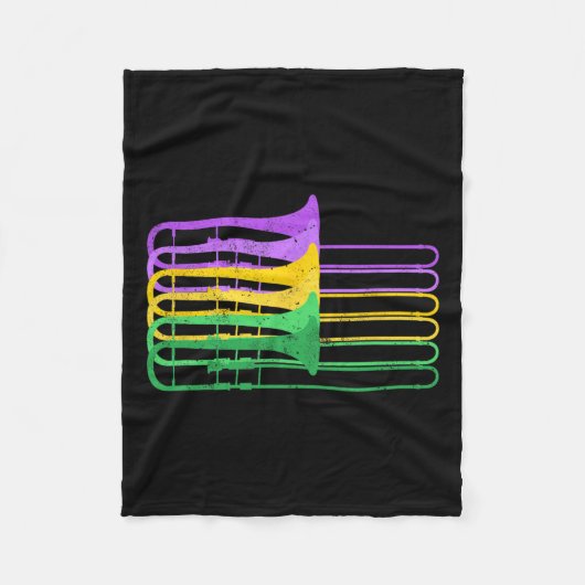 Mardi Gras BR Trombone Marching Orchestra Fleece Deken (Voorkant)