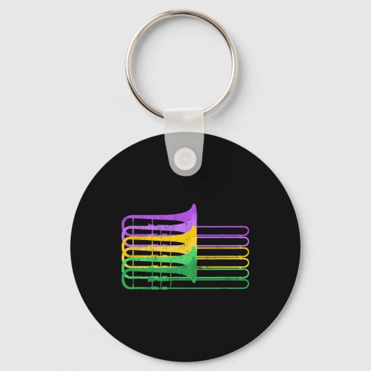 Mardi Gras BR Trombone Marching Orchestra Sleutelhanger (Voorkant)