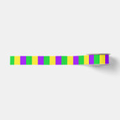 Mardi Gras brede verticale strepen Grosgrain Lint (Voorkant)