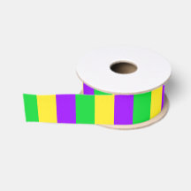 Mardi Gras brede verticale strepen