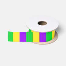 Mardi Gras brede verticale strepen