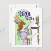 Mardi Gras Briefkaart (Voorkant / Achterkant)