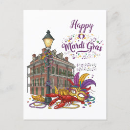 Mardi Gras Briefkaart