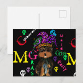 Mardi GRAS Briefkaart (Voorkant / Achterkant)