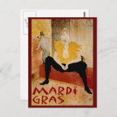 Mardi Gras Briefkaart (Voorkant / Achterkant)